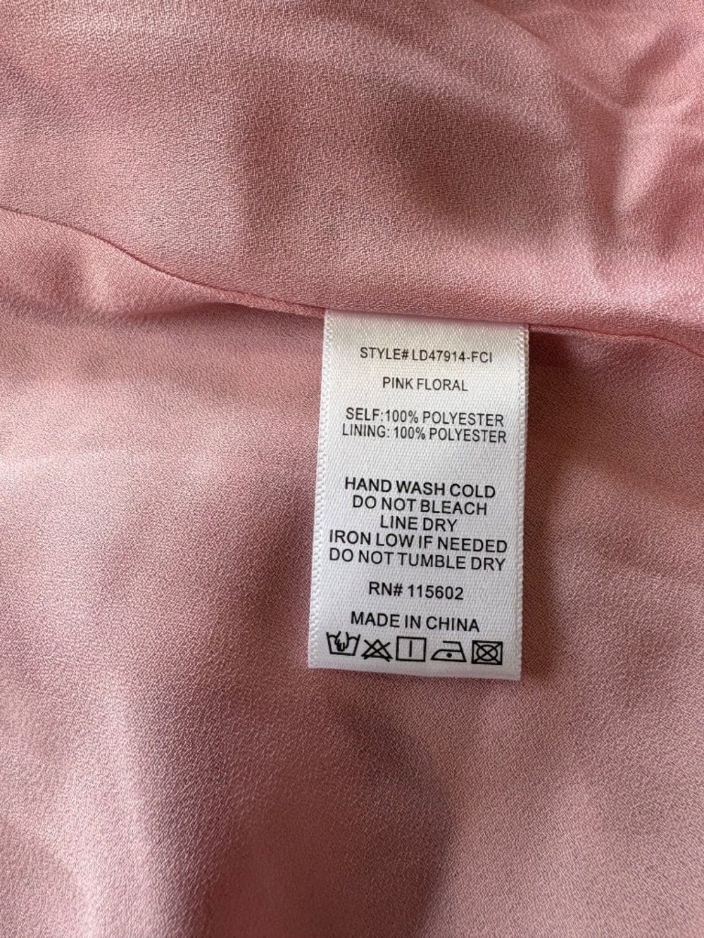 Lush Dusty Pink Flowered Maxi Dress Size Small - Picture 11 of 12